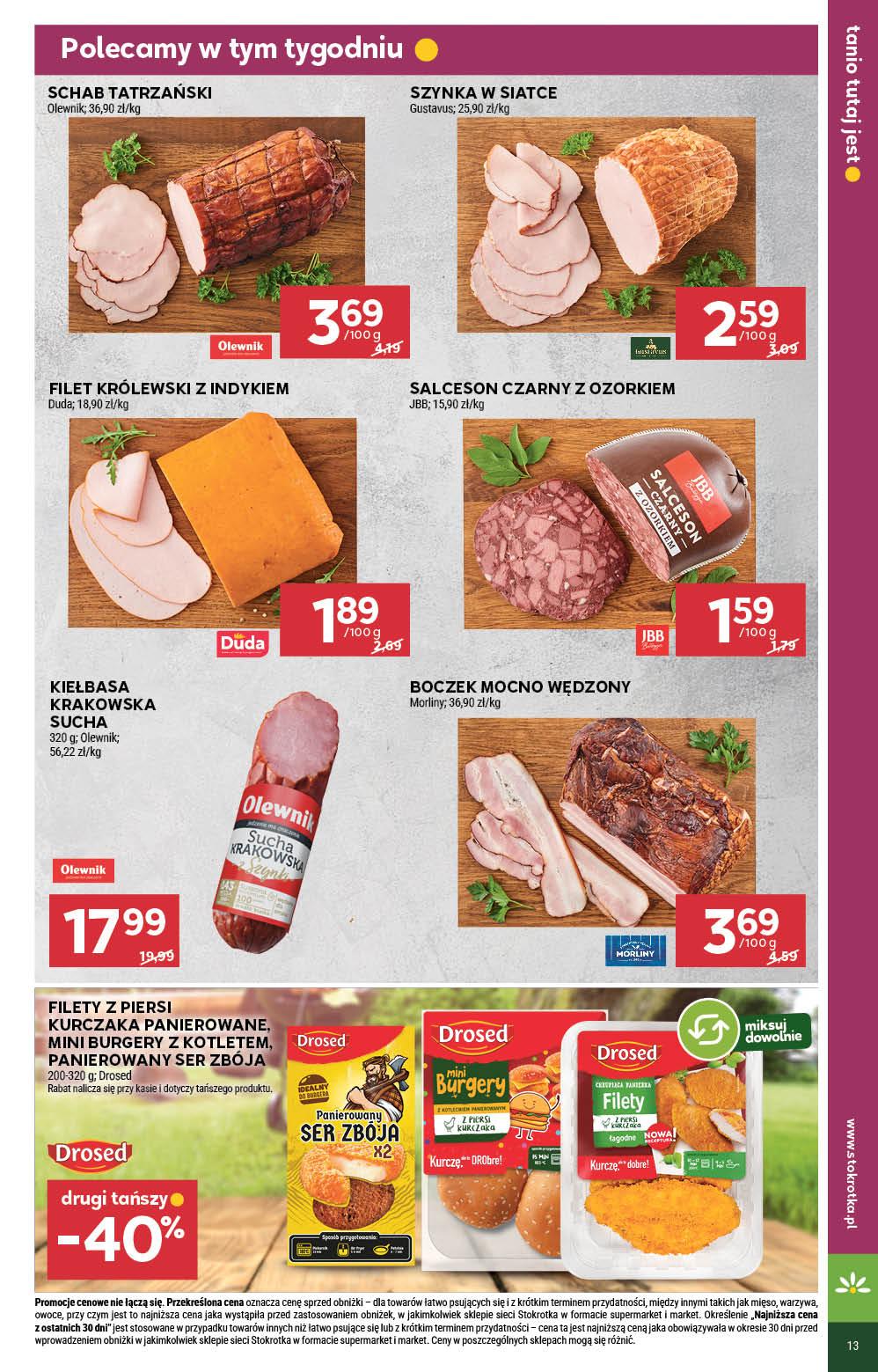 Gazetka promocyjna Stokrotka str. 13