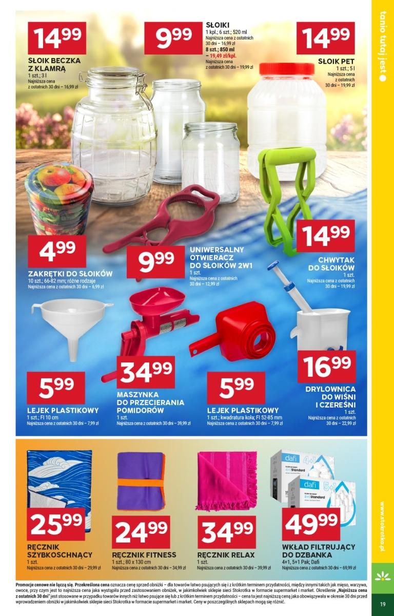 Gazetka promocyjna Stokrotka str. 19