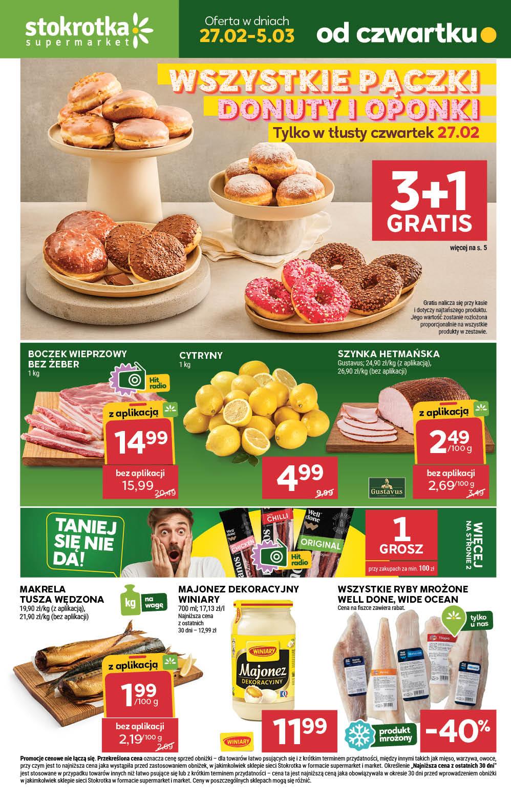 Gazetka promocyjna Stokrotka str. 1