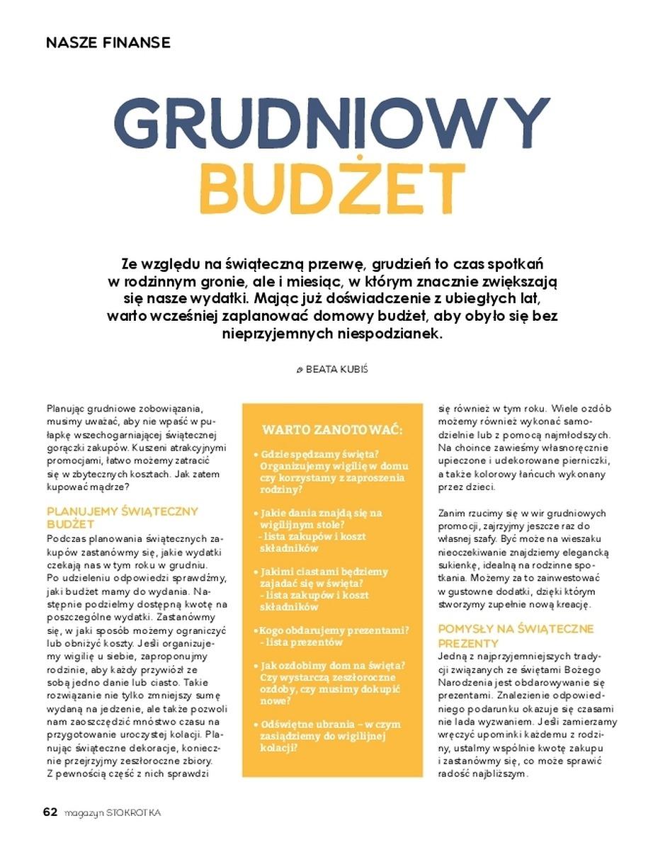 Gazetka promocyjna Stokrotka str. 62