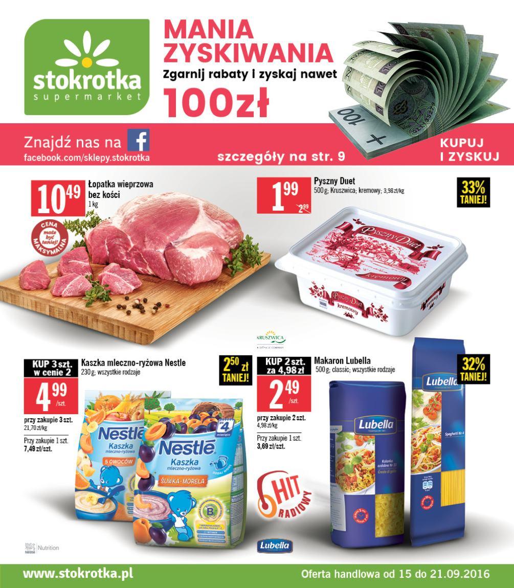 Gazetka promocyjna Stokrotka str. 1