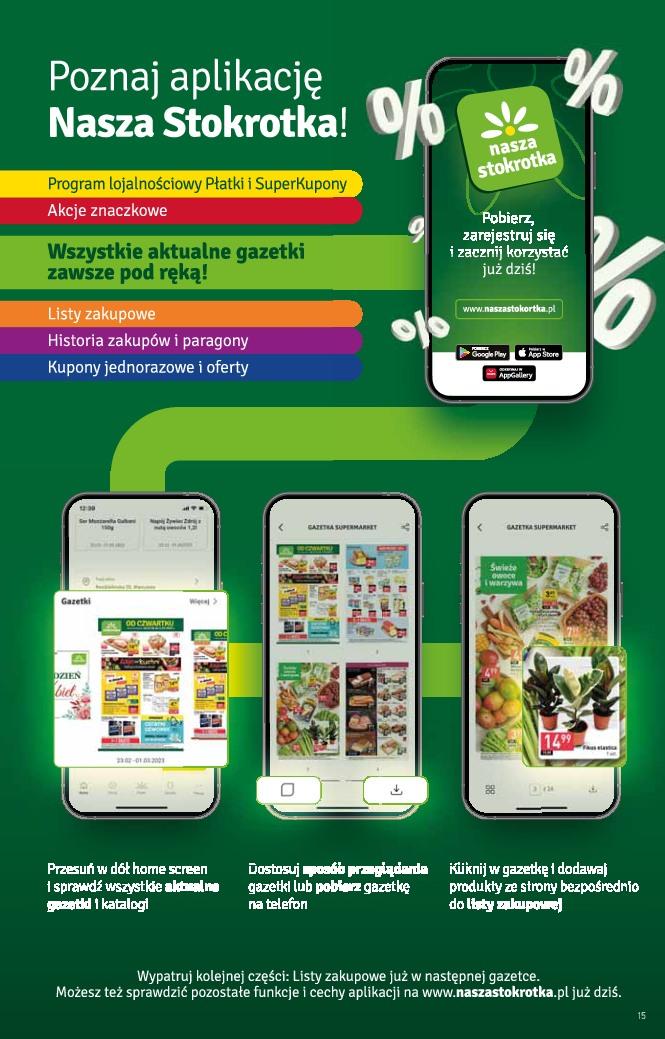 Gazetka promocyjna Stokrotka str. 15